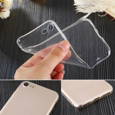 Ultra Clear 0.5mm Silikon Gel Handyhülle Schutzhülle für Huawei Y7 Prime 2018 / Y7 2018 transparent