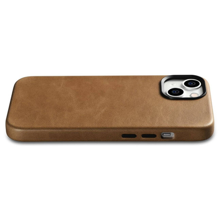 iCarer Case Leather genuine leather case for iPhone 14 braun (WMI14220701-TN) (MagSafe compatible)