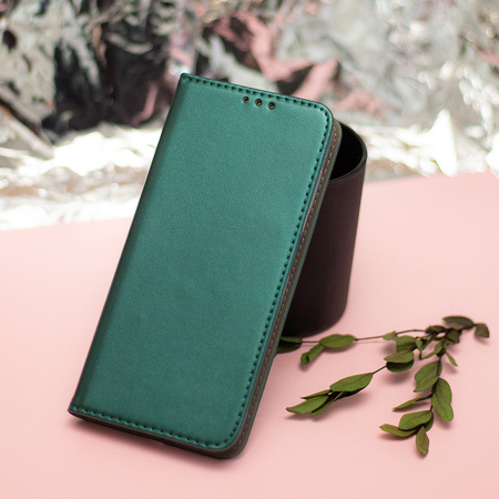 Etui Smart Magnetic do Motorola Moto G75 ciemnozielone