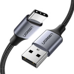 KABEL UGREEN USB-A/USB-C QUICK CHARGE 3.0 3A 1M SZARY
