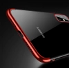 Clear Color Silikon Gel Electroplating frame Handyhülle Schutzhülle für Samsung Galaxy A72 4G schwarz