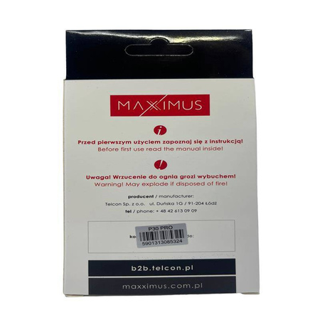 Bateria do HUAWEI P30 PRO / MATE 20 PRO 4100 mAh Maxximus HB486486ECW