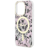 Guess GUHMP14XHCFWSP iPhone 14 Pro Max 6.7&quot; pink/pink hardcase Flower MagSafe