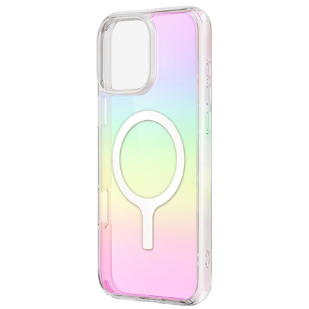 Etui UNIQ Iridescia do iPhone 16         Magclick Charging holograficzny