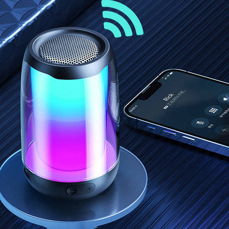 WK Design D31 wireless mini speaker RGB Bluetooth 5.0 black (D31 mini)