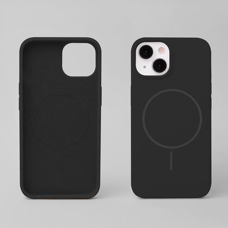 Nakładka Silicone Thin Mag do iPhone 17 Pro 6,3" czarna