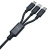 3MK KABEL HYPER 3w1 1,5m Czarny USB-A/C do Micro/USB-C/Lightning