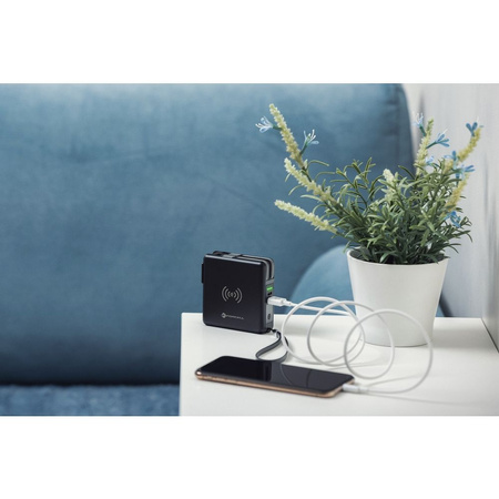 Forcell Wielofunkcyjna Ładowarka 5w1 20W PD z kablem typ C/lightning, power bankiem 10000mAh i ład. bezprzew. 15W