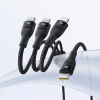 Baseus Flash Series 3 100W USB-C 3in1 Kabel - USB-C+USB-C+ Lightning 1,5m + 3 x 0,25m - schwarz