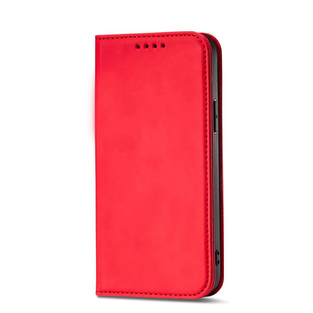 Magnet Card Case etui do iPhone 12 Pro pokrowiec portfel na karty kartę podstawka czerwony