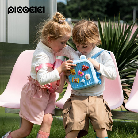 PICOCICI Mały plecak dla dzieci podróżny K32 niebieski