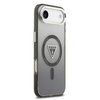 Guess Nakładka Magsafe IML Gradient Case With Print Triangle Logo & Silver Metal Camera Buttons Do iPhone 17 Air Czarna