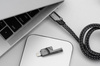 FORCELL F-ENERGY C241 4w1 kabel Typ C / USB A do Typ C / Lightning QC PD 3A 60W 1 m chrom