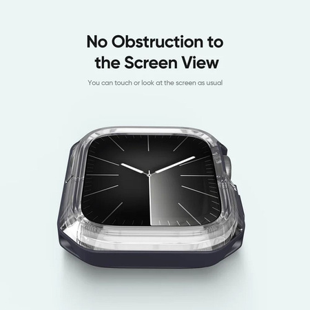 DUX DUCIS futerał TAMO do Apple Watch serii 10 46 mm transparentny z niebieskim