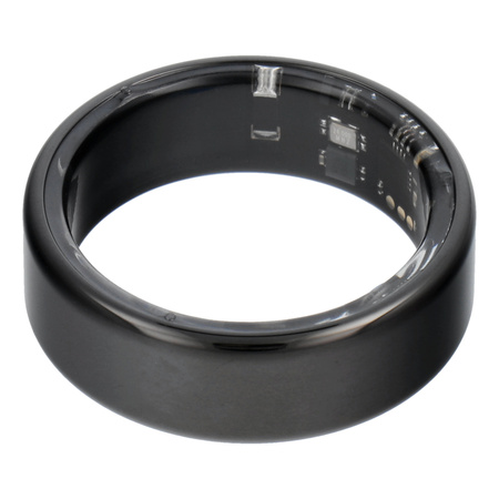 Smart Ring R11M- inteligentny pierścień ze stali ze stacją ładującą rozmiar 7 (17,3mm) czarny