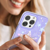 Kingxbar Heart Star Series Hülle für iPhone 14 Plus Lila Star Hülle