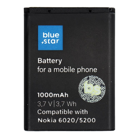 Bateria do Nokia 6020/5200/5300/3220/5140 1000 mAh Li-Ion Blue Star PREMIUM