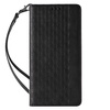 Magnet Strap Case etui do iPhone 12 Pro Max pokrowiec portfel + mini smycz zawieszka czarny