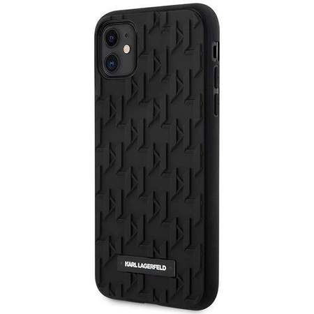 Oryginalne Etui IPHONE 11 Karl Lagerfeld Hardcase 3D Monogram (KLHCN61RUPKLPK) czarne