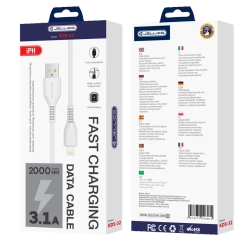 JELLICO Kabel KDS-32 Lightning USB 3.1A 2M weiss