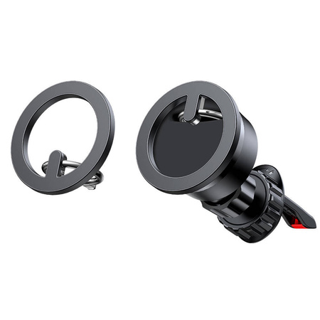 Joyroom zestaw wielofunkcyjny magnetyczny uchwyt samochodowy ring podstawka do telefonu czarny (JR-ZS294)