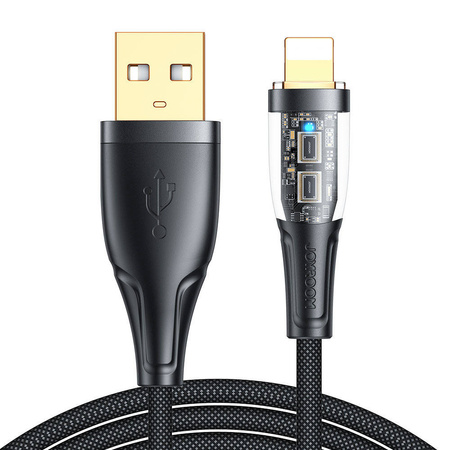 Joyroom fast charging cable with smart switch USB-C - Lightning 2.4A 1.2m black (S-UL012A3)