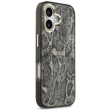 Guess Python Pattern MagSafe Case für iPhone 17 - Schwarz