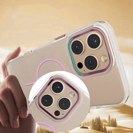 Nakładka Clear Thin Mag do iPhone 14 6,1" różowa