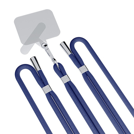 3MK EasyClip Dark Blue (silver) smycz do telefonu