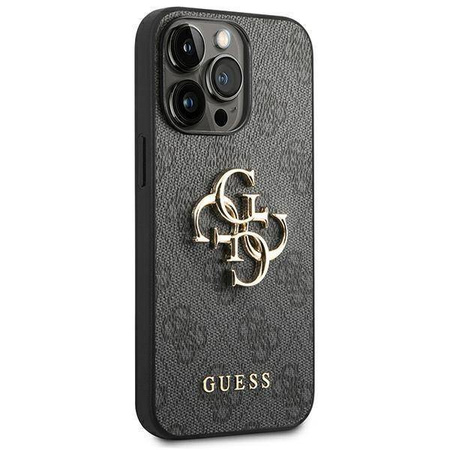 Guess 4G Big Metal Logo - Etui iPhone 14 Pro Max (szary)