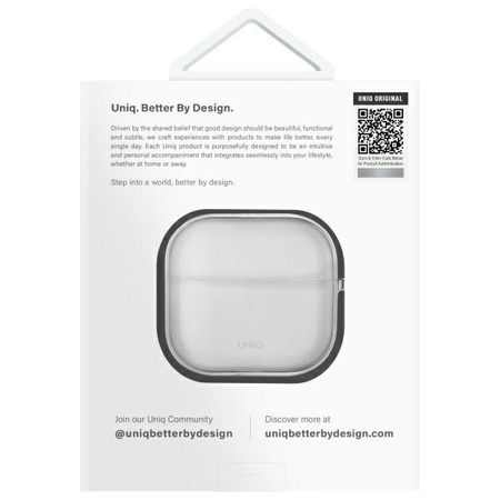UNIQ etui Glase AirPods 4 przezroczysty/glossy clear
