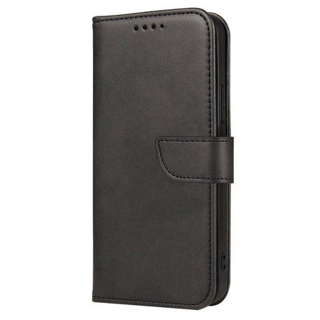 Magnet Case elegante Hülle mit Überschlag und Standfunktion für Samsung Galaxy A03s (166,5) schwarz