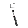 Selfie-Stick WC13YDS Teleskopstativ 1,3 m mit Doppellampe und Telefonhalter – Schwarz