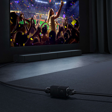 Złączka sieciowa łącznik kabli Ethernet RJ-45 Baseus AirJoy Series 2 szt. - czarna