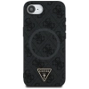 Guess 4G Ring Triangle Logo MagSafe Case für iPhone 16e - Schwarz