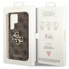 Oryginalne Etui GUESS Hardcase GUHCS24L4GMGBR do Samsung S24 Ultra (Leather 4G Metal Logo / brązowy)