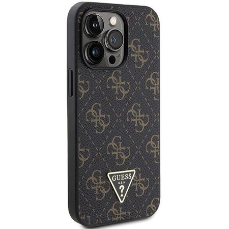 Oryginalne Etui GUESS hardcase 4G Triangle Metal Logo GUHCP14LPG4GPK do Iphone 14 Pro czarny