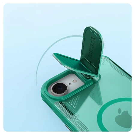 Nillkin Iceblade Prop Magnetic Case with Camera Cover and Stand for iPhone 16e - Green