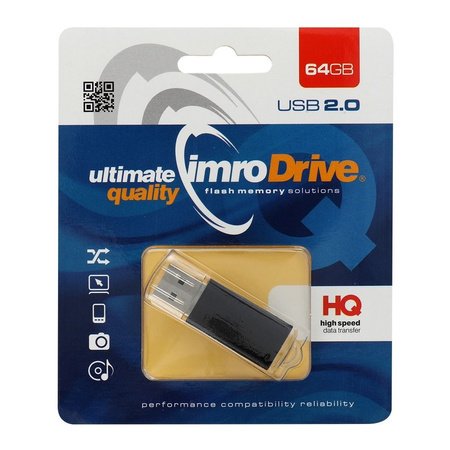 Imro pendrive 64GB USB 2.0 Black czarny