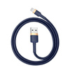 Baseus Cafule Cable wytrzymały nylonowy kabel przewód USB / Lightning QC3.0 1.5A 2M niebieski (CALKLF-CV3)