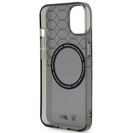 Hülle BMW BMHMP14SHGPK iPhone 14 6.1&quot; grau/grau Muster MagSafe