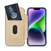 iCarer CE Premium Leather Folio Case skórzane etui iPhone 14 Plus z klapką magnetyczne MagSafe niebieski (WMI14220715-BU)