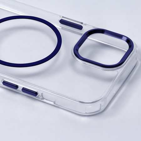 Nakładka Clear Thin Mag do iPhone 16 6,1" niebieska
