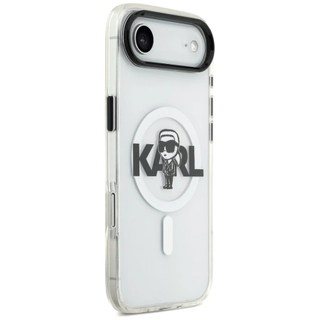 Karl Lagerfeld IML Karl Sketch Logo MagSafe Case for iPhone 17 Air - Transparent