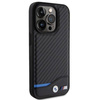 BMW Leder-Carbon-Hülle für iPhone 15 Pro – schwarz