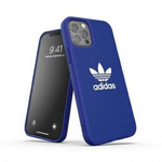 Original Handyhülle IPHONE 12 / 12 PRO Adidas Booklet Case Canvas (42266) blau