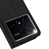 Dux Ducis Skin Pro Hülle für Xiaomi Poco X6 Pro 5G / Redmi K70E mit Klappe und Kartenfach - Schwarz