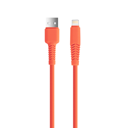 Setty kabel USB - Lightning 1,5 m 2,1A KSA-L-1.5210 pomarańczowy