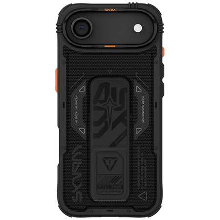 Etui Skinarma Phantom do iPhone 17 Air Magnetic Charging + Grip Stand czarny