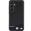 Etui BMW Leather Carbon na Samsung Galaxy S24 - czarne